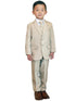 Stylish Slim Fit 5 Pieces Jacket Vest Pants Suit for Boys, Sizes 2T-7 - SophiasStyle.com